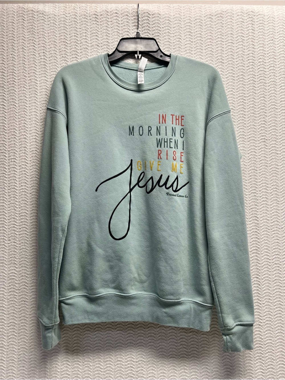 bella canvas / light sage crewneck sweatshirt size medium